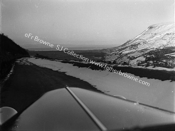 SNOW SCENE THROUGH WINDSCREEN